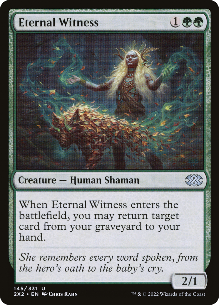 Eternal Witness (2X2-145) - Double Masters 2022 Foil - Premium MTG Single from Wizards of the Coast - Just $0.97! Shop now at Game Crave Tournament Store