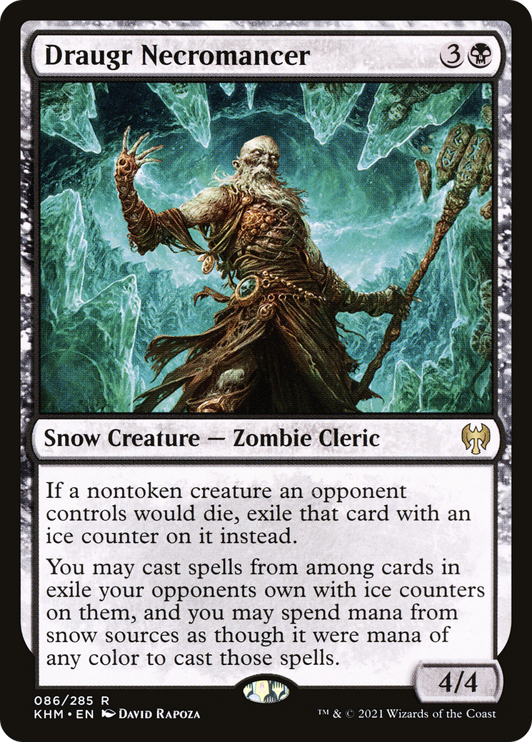 Draugr Necromancer (KHM-086) - Kaldheim: (snow) - Premium MTG Single from Wizards of the Coast - Just $0.08! Shop now at Game Crave Tournament Store