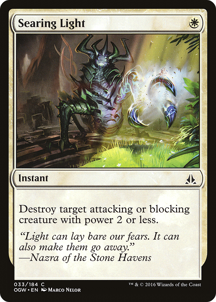 Searing Light (OGW-033) - Oath of the Gatewatch Foil - Premium MTG Single from Wizards of the Coast - Just $0.08! Shop now at Game Crave Tournament Store