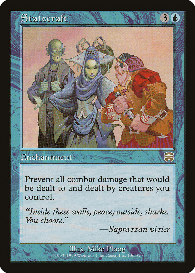 Statecraft (MMQ-106) - Mercadian Masques - Premium MTG Single from Wizards of the Coast - Just $0.63! Shop now at Game Crave Tournament Store