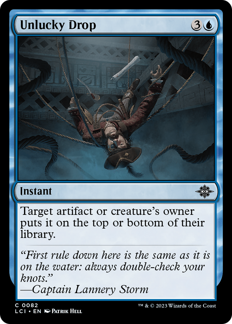 Unlucky Drop (LCI-082) - The Lost Caverns of Ixalan Foil - Premium MTG Single from Wizards of the Coast - Just $0.08! Shop now at Game Crave Tournament Store