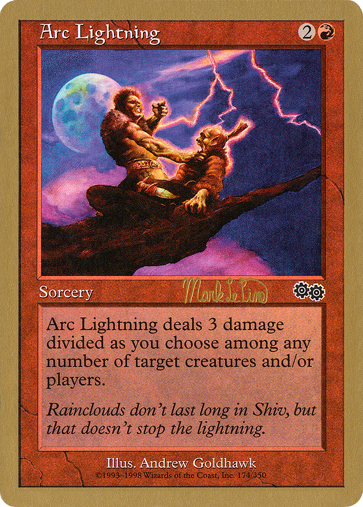 Arc Lightning (WC99-MLP174) - World Championship Decks 1999 - Premium MTG Single from Wizards of the Coast - Just $0.08! Shop now at Game Crave Tournament Store