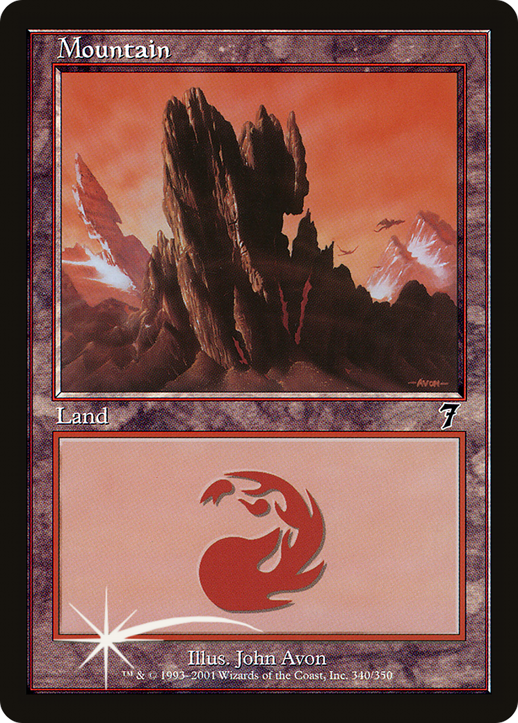 Mountain (7ED-340★) - Seventh Edition Foil - Premium MTG Single from Wizards of the Coast - Just $3.54! Shop now at Game Crave Tournament Store