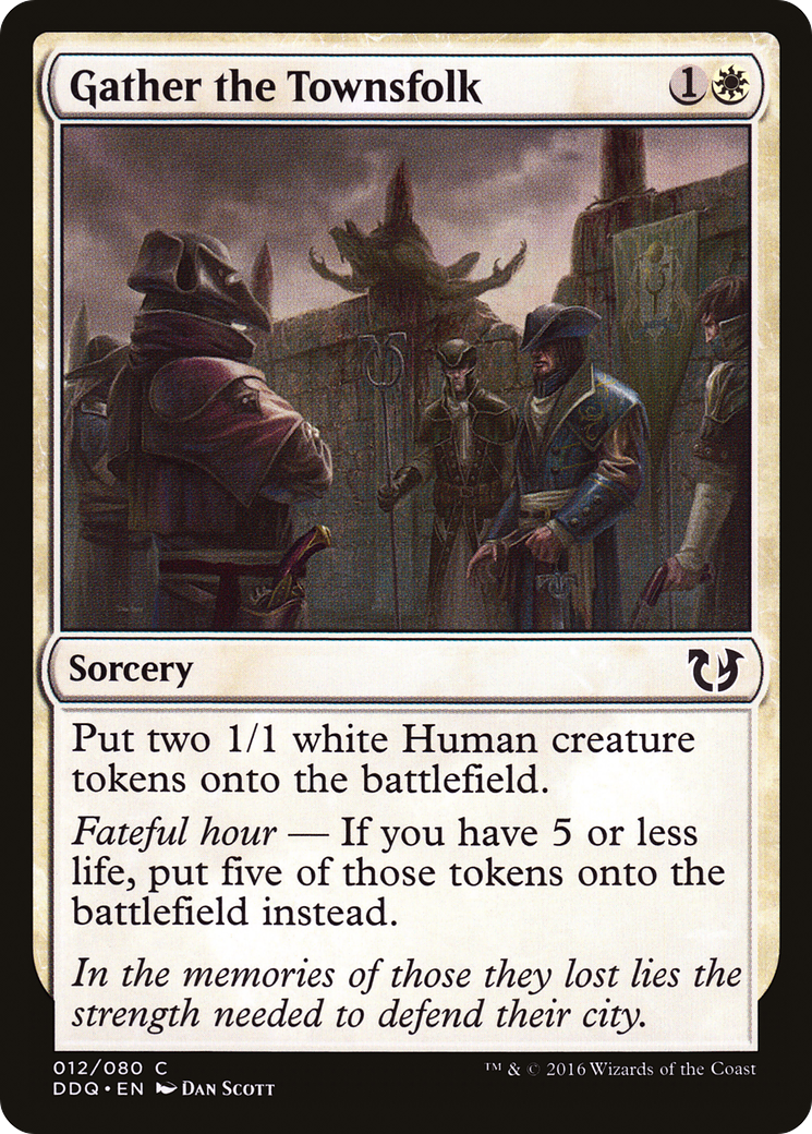 Gather the Townsfolk (DDQ-012) - Duel Decks: Blessed vs. Cursed - Premium MTG Single from Wizards of the Coast - Just $0.08! Shop now at Game Crave Tournament Store