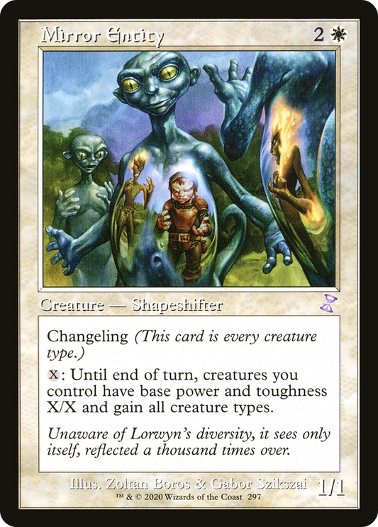 Mirror Entity (TSR-297) - Time Spiral Remastered Foil - Premium MTG Single from Wizards of the Coast - Just $4.61! Shop now at Game Crave Tournament Store