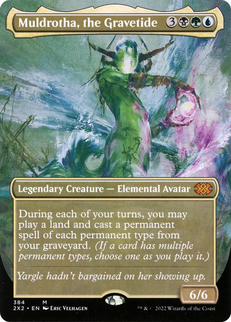 Muldrotha, the Gravetide (2X2-384) - Double Masters 2022 (Borderless) - Premium MTG Single from Wizards of the Coast - Just $4.90! Shop now at Game Crave Tournament Store