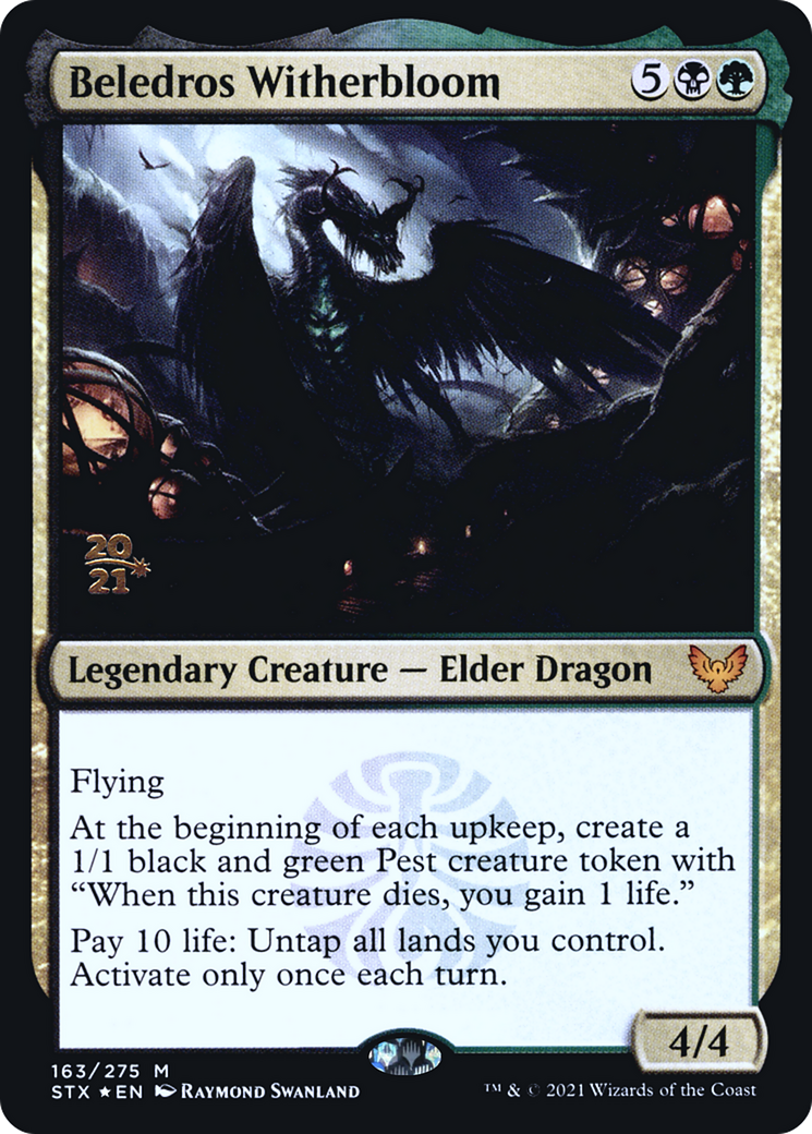 Beledros Witherbloom (PSTX-163S) - Strixhaven: School of Mages Promos Foil - Premium MTG Single from Wizards of the Coast - Just $4.59! Shop now at Game Crave Tournament Store