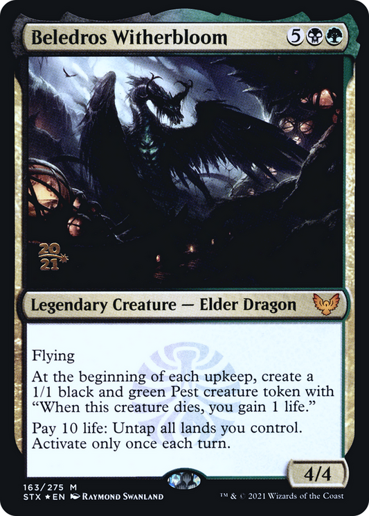 Beledros Witherbloom (PSTX-163S) - Strixhaven: School of Mages Promos Foil - Premium MTG Single from Wizards of the Coast - Just $4.59! Shop now at Game Crave Tournament Store