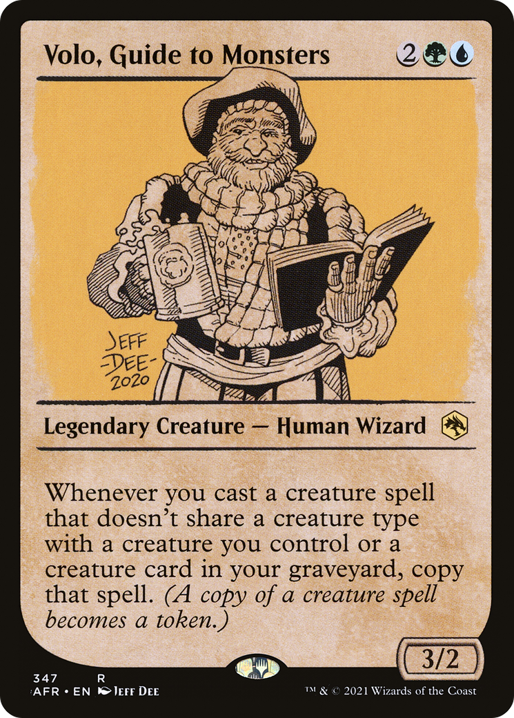 Volo, Guide to Monsters (AFR-347) - Adventures in the Forgotten Realms: (Showcase) Foil - Premium MTG Single from Wizards of the Coast - Just $0.29! Shop now at Game Crave Tournament Store