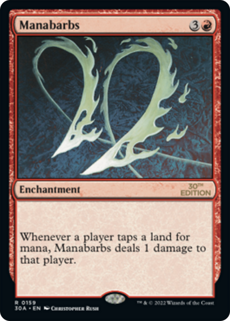 Manabarbs (30A-159) - 30th Anniversary Edition - Premium MTG Single from Wizards of the Coast - Just $39.11! Shop now at Game Crave Tournament Store