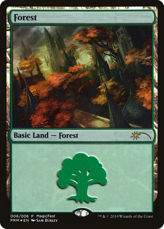 Forest (PF19-006) - MagicFest 2019 Foil - Premium MTG Single from Wizards of the Coast - Just $0.10! Shop now at Game Crave Tournament Store