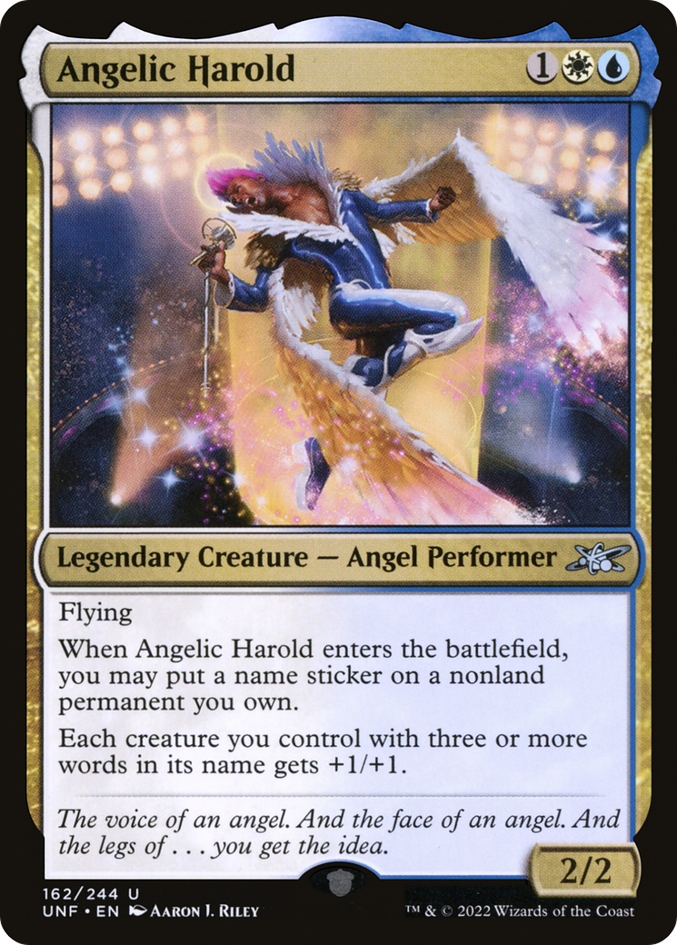 Angelic Harold (UNF-162) - Unfinity Foil - Premium MTG Single from Wizards of the Coast - Just $0.25! Shop now at Game Crave Tournament Store