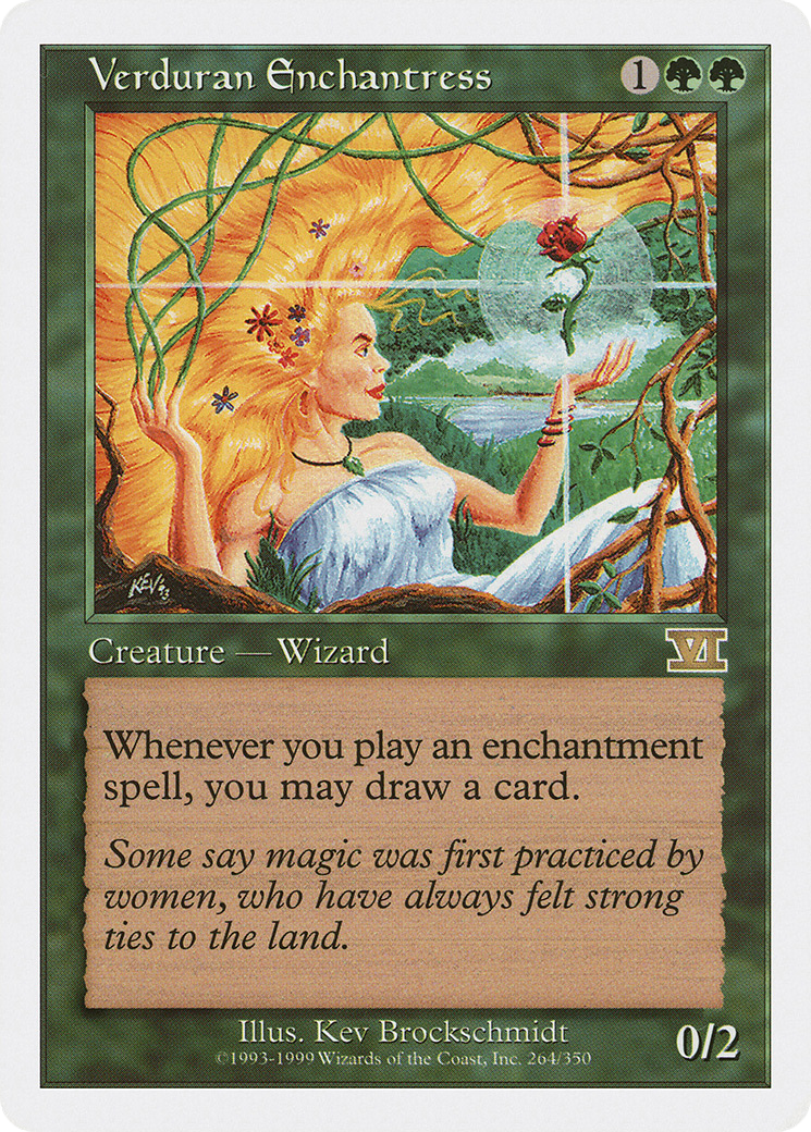 Verduran Enchantress (6ED-264) - Classic Sixth Edition - Premium MTG Single from Wizards of the Coast - Just $0.52! Shop now at Game Crave Tournament Store