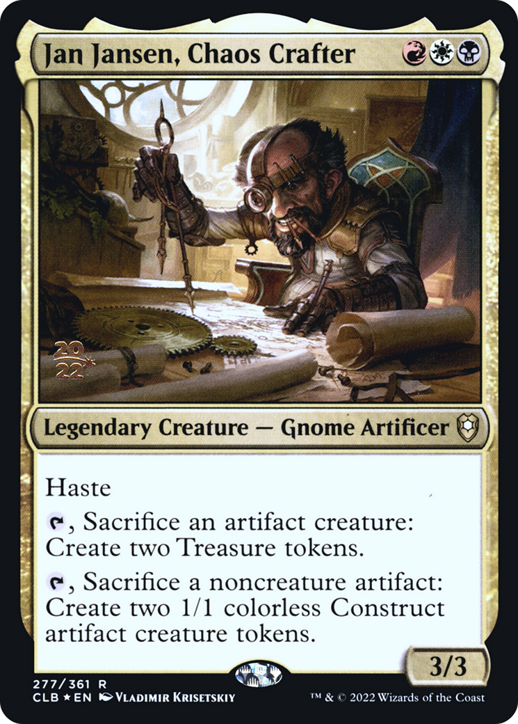 Jan Jansen, Chaos Crafter (PCLB-277S) - Battle for Baldur's Gate Promos Foil - Premium MTG Single from Wizards of the Coast - Just $1.03! Shop now at Game Crave Tournament Store