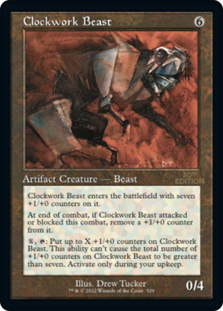 Clockwork Beast (30A-529) - 30th Anniversary Edition - Premium MTG Single from Wizards of the Coast - Just $62! Shop now at Game Crave Tournament Store