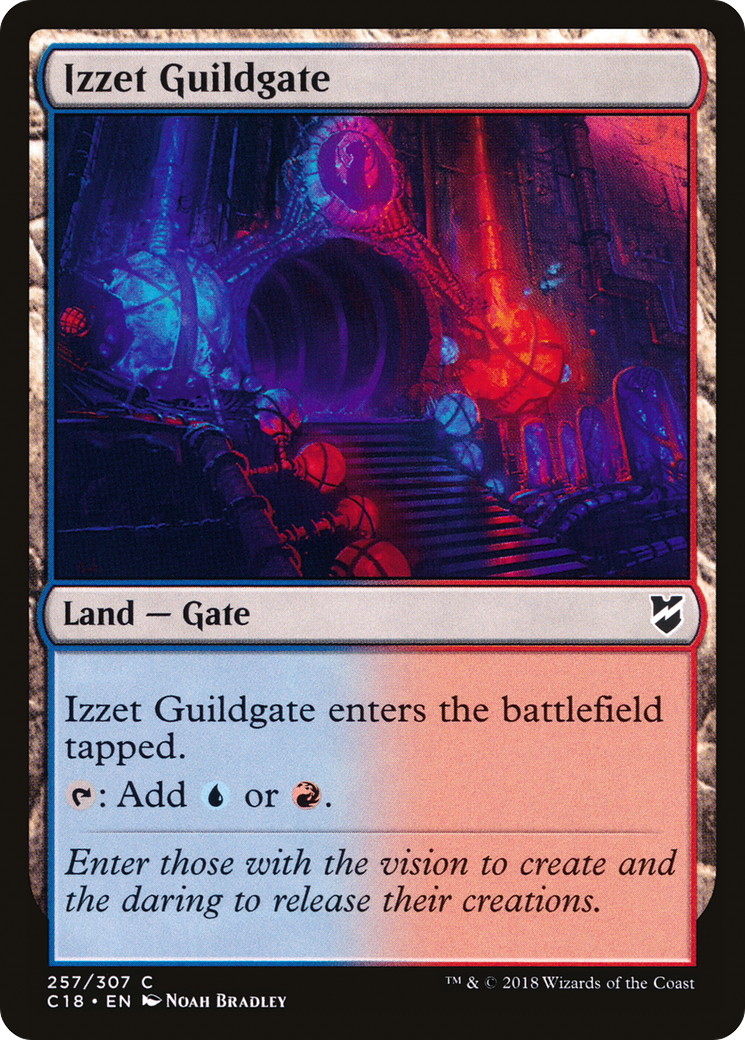 Izzet Guildgate (C18-257) - Commander 2018 - Premium MTG Single from Wizards of the Coast - Just $0.08! Shop now at Game Crave Tournament Store