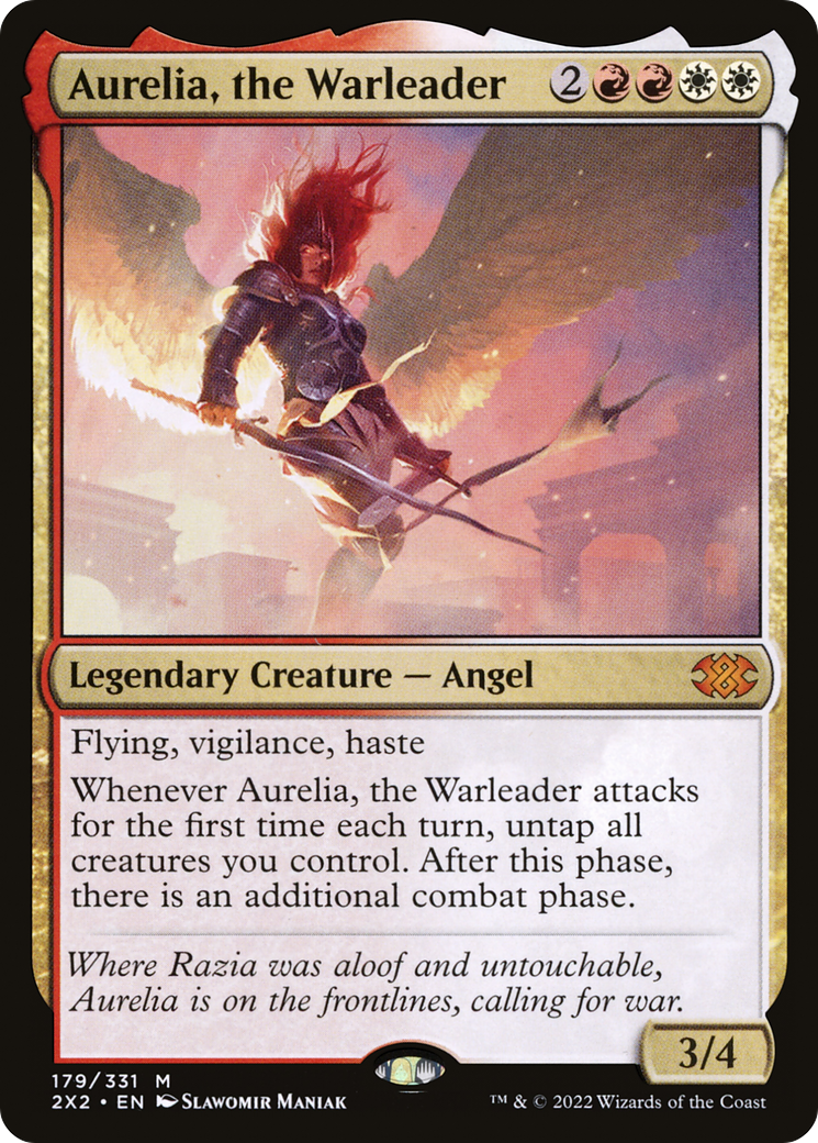 Aurelia, the Warleader (2X2-179) - Double Masters 2022 - Premium MTG Single from Wizards of the Coast - Just $7.58! Shop now at Game Crave Tournament Store