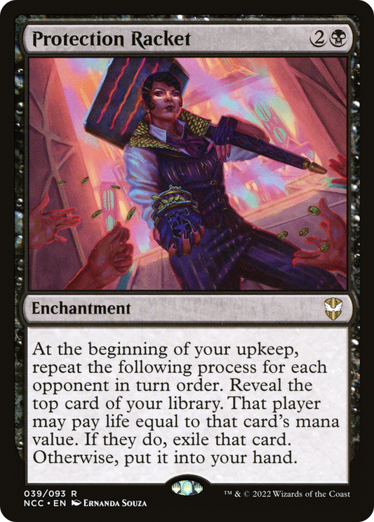 Protection Racket (NCC-039) - New Capenna Commander - Premium MTG Single from Wizards of the Coast - Just $2.40! Shop now at Game Crave Tournament Store