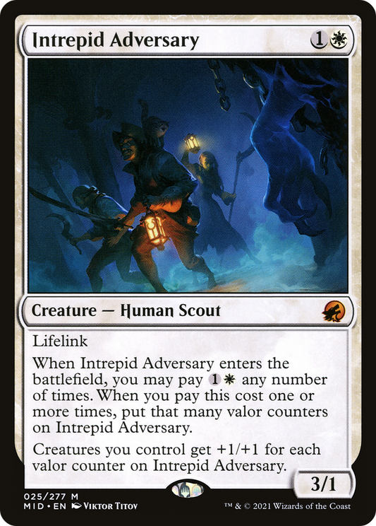 Intrepid Adversary (MID-025) - Innistrad: Midnight Hunt - Premium MTG Single from Wizards of the Coast - Just $0.50! Shop now at Game Crave Tournament Store