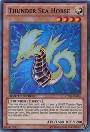 Thunder Sea Horse (CT10-EN016) - 2013 Collectors Tins Limited - Premium Yugioh Single from Konami - Just $0.30! Shop now at Game Crave Tournament Store