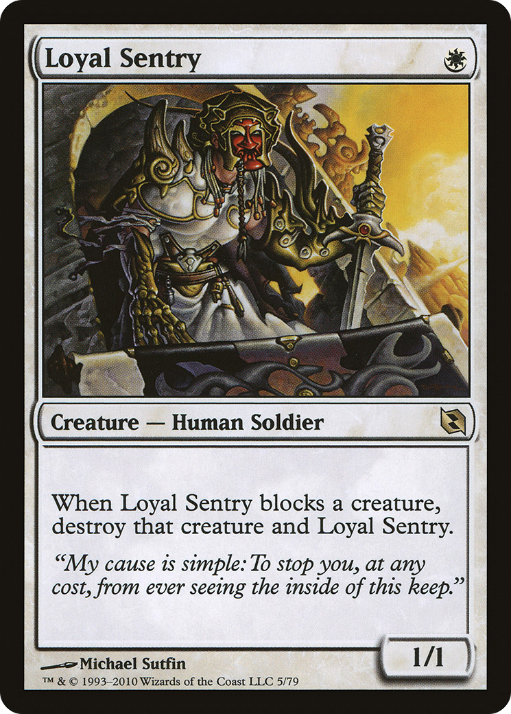 Loyal Sentry (DDF-005) - Duel Decks: Elspeth vs. Tezzeret - Premium MTG Single from Wizards of the Coast - Just $0.08! Shop now at Game Crave Tournament Store