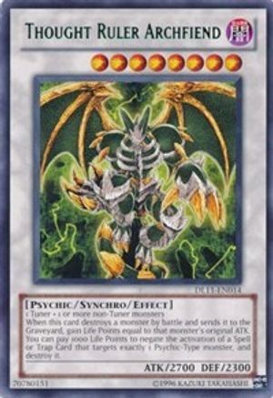 Thought Ruler Archfiend (Red) (DL11-EN014) - Duelist League Promo Unlimited - Premium Yugioh Single from Konami - Just $4.54! Shop now at Game Crave Tournament Store