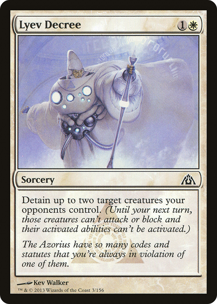 Lyev Decree (DGM-003) - Dragon's Maze Foil - Premium MTG Single from Wizards of the Coast - Just $0.38! Shop now at Game Crave Tournament Store
