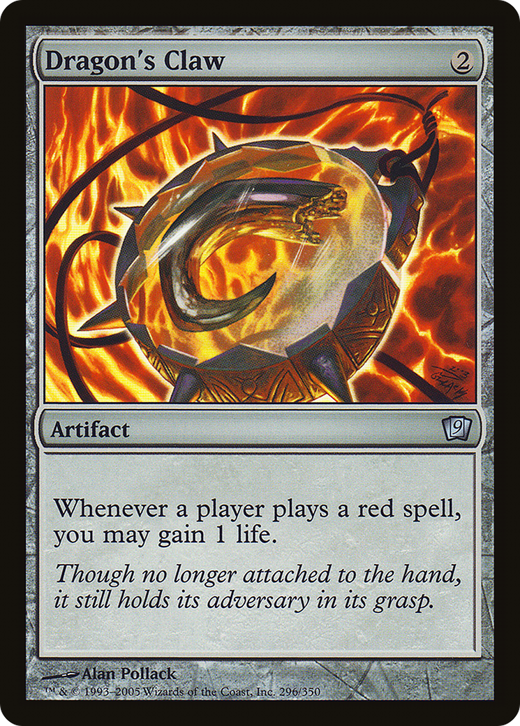 Dragon's Claw (9ED-296★) - Ninth Edition Foil - Premium MTG Single from Wizards of the Coast - Just $2.94! Shop now at Game Crave Tournament Store