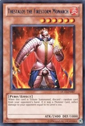 Thestalos the Firestorm Monarch (Red) (DL12-EN007) - Duelist League Promo Unlimited - Premium Yugioh Single from Konami - Just $5.03! Shop now at Game Crave Tournament Store