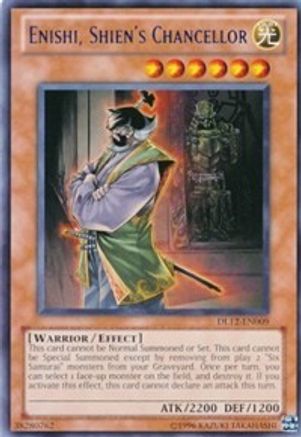 Enishi, Shien's Chancellor (Red) (DL12-EN009) - Duelist League Promo Unlimited - Premium Yugioh Single from Konami - Just $0.55! Shop now at Game Crave Tournament Store