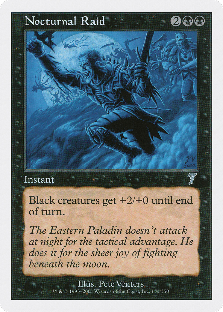Nocturnal Raid (7ED-151) - Seventh Edition - Premium MTG Single from Wizards of the Coast - Just $0.25! Shop now at Game Crave Tournament Store