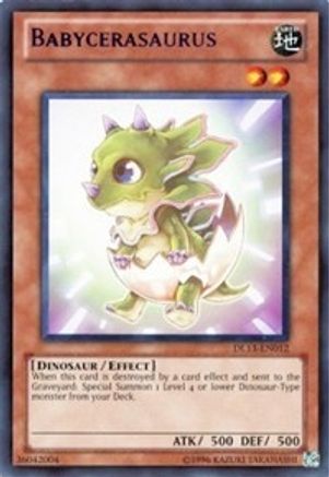 Babycerasaurus (Red) (DL13-EN012) - Duelist League Promo Unlimited - Premium Yugioh Single from Konami - Just $3.35! Shop now at Game Crave Tournament Store