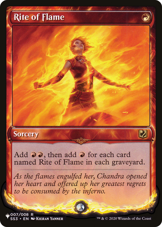 Rite of Flame (PLIST-322) - The List - Premium MTG Single from Wizards of the Coast - Just $2.47! Shop now at Game Crave Tournament Store