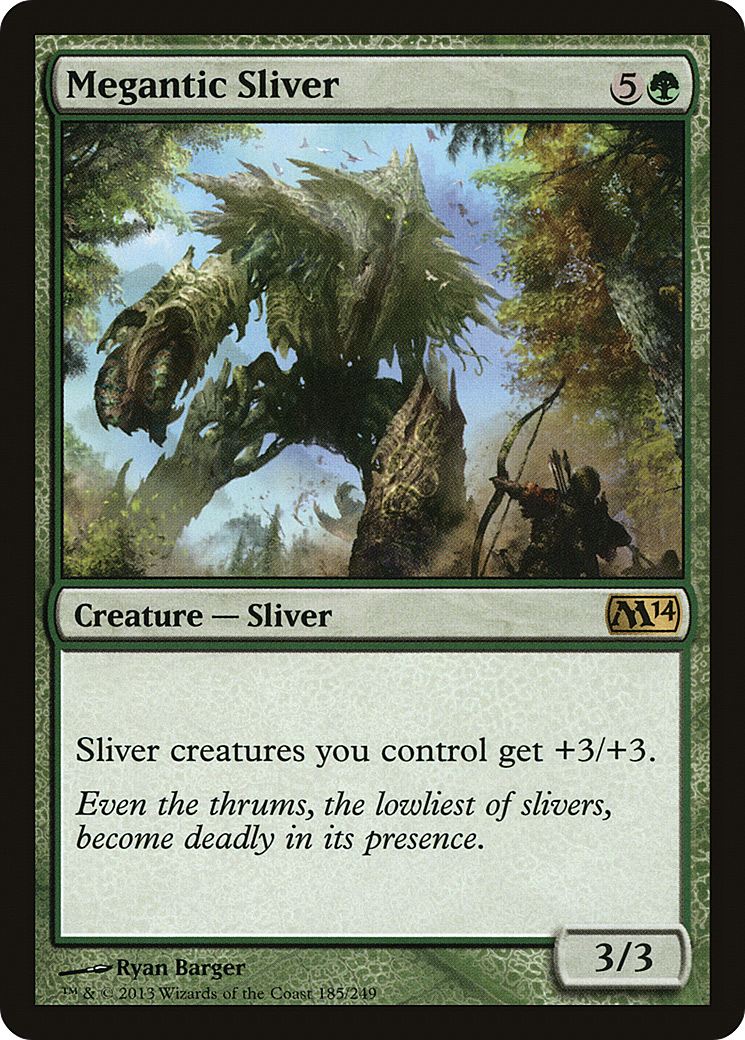 Megantic Sliver (M14-185) - Magic 2014 Foil - Premium MTG Single from Wizards of the Coast - Just $0.40! Shop now at Game Crave Tournament Store