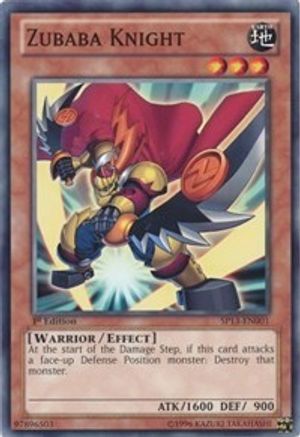 Zubaba Knight (SP13-EN001) - Star Pack 2013 Unlimited - Premium Yugioh Single from Konami - Just $0.25! Shop now at Game Crave Tournament Store