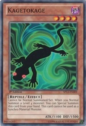 Kagetokage (SP13-EN009) - Star Pack 2013 1st Edition - Premium Yugioh Single from Konami - Just $0.69! Shop now at Game Crave Tournament Store