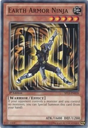 Earth Armor Ninja (SP13-EN018) - Star Pack 2013 Unlimited - Premium Yugioh Single from Konami - Just $0.32! Shop now at Game Crave Tournament Store