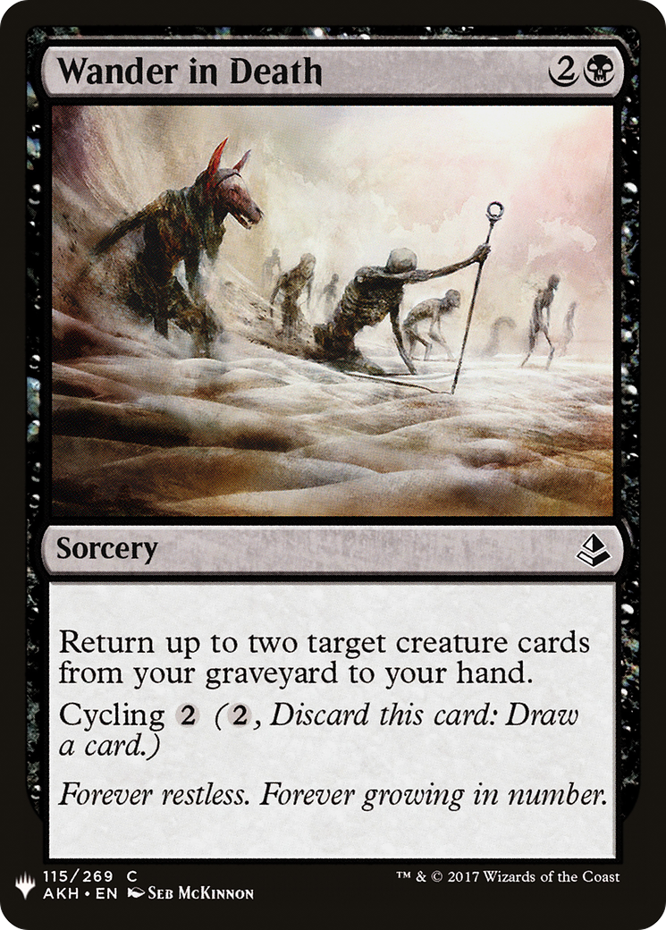 Wander in Death (MB1-821) - Mystery Booster - Premium MTG Single from Wizards of the Coast - Just $0.08! Shop now at Game Crave Tournament Store