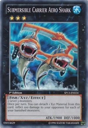 Submersible Carrier Aero Shark (SP13-EN024) - Star Pack 2013 Unlimited - Premium Yugioh Single from Konami - Just $0.65! Shop now at Game Crave Tournament Store