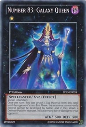 Number 83: Galaxy Queen (SP13-EN028) - Star Pack 2013 Unlimited - Premium Yugioh Single from Konami - Just $0.55! Shop now at Game Crave Tournament Store