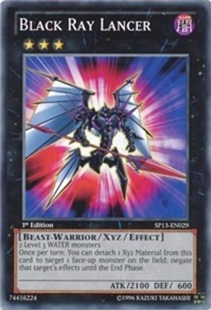 Black Ray Lancer (SP13-EN029) - Star Pack 2013 Unlimited - Premium Yugioh Single from Konami - Just $0.09! Shop now at Game Crave Tournament Store