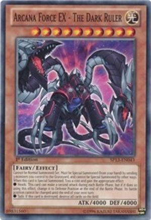Arcana Force EX - The Dark Ruler (SP13-EN043) - Star Pack 2013 Unlimited - Premium Yugioh Single from Konami - Just $6.94! Shop now at Game Crave Tournament Store