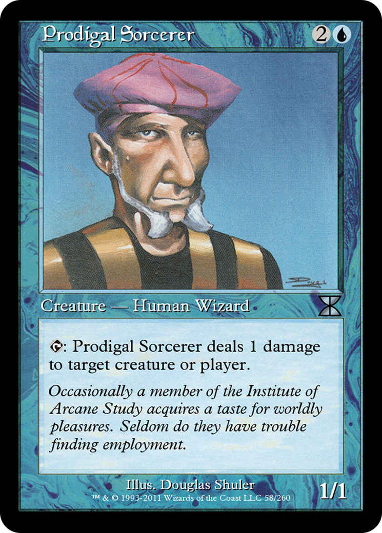 Prodigal Sorcerer (ME4-058) - Masters Edition IV Foil - Premium MTG Single from Wizards of the Coast - Just $0! Shop now at Game Crave Tournament Store