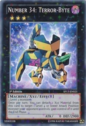 Number 34: Terror-Byte (Starfoil) (SP13-EN025) - Star Pack 2013 Unlimited - Premium Yugioh Single from Konami - Just $0.30! Shop now at Game Crave Tournament Store