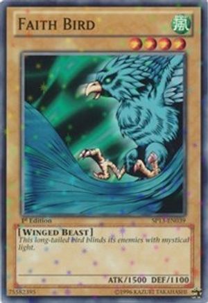 Faith Bird (Starfoil) (SP13-EN039) - Star Pack 2013 Unlimited - Premium Yugioh Single from Konami - Just $0.26! Shop now at Game Crave Tournament Store