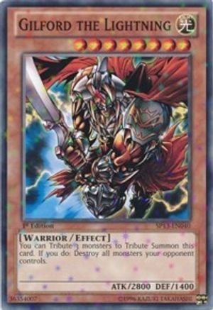 Gilford the Lightning (Starfoil) (SP13-EN040) - Star Pack 2013 1st Edition - Premium Yugioh Single from Konami - Just $1.12! Shop now at Game Crave Tournament Store
