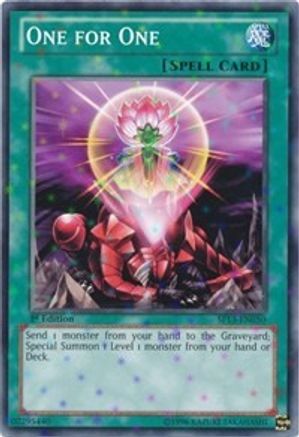 One for One (Starfoil) (SP13-EN050) - Star Pack 2013 1st Edition - Premium Yugioh Single from Konami - Just $7.10! Shop now at Game Crave Tournament Store