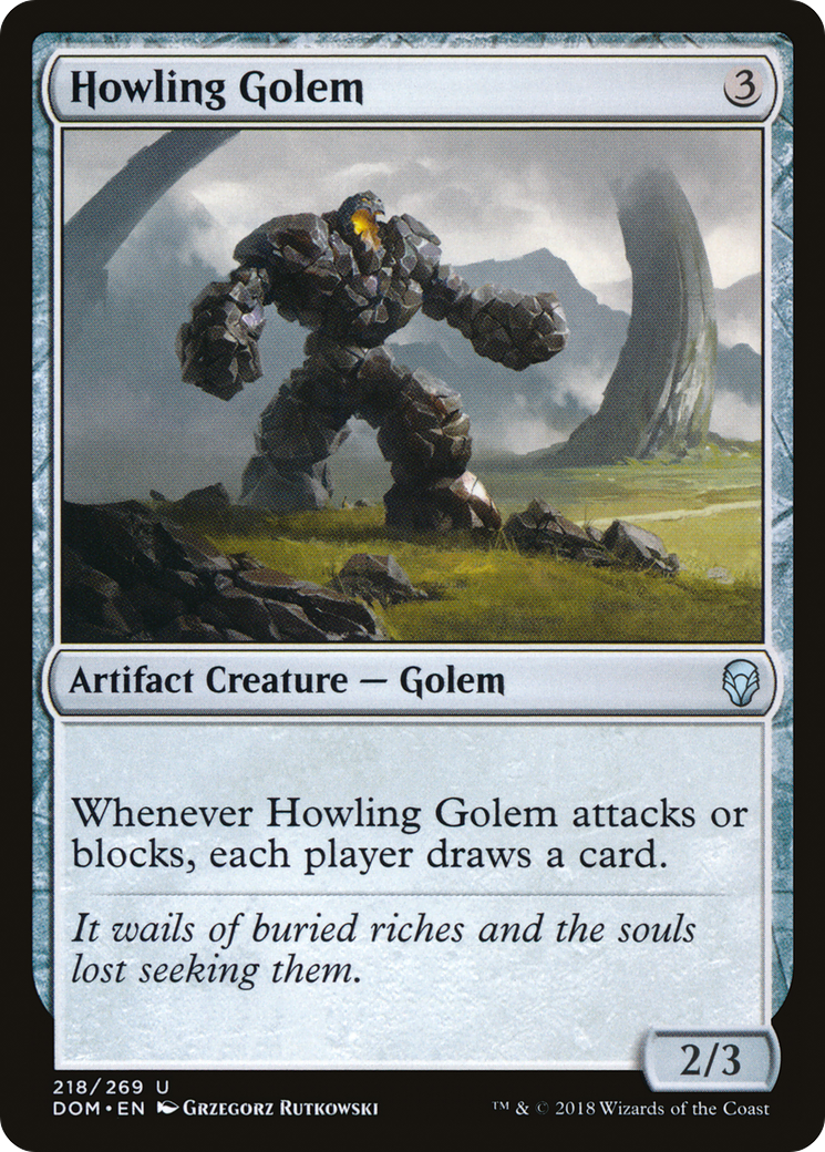 Howling Golem (DOM-218) - Dominaria - Premium MTG Single from Wizards of the Coast - Just $0.08! Shop now at Game Crave Tournament Store
