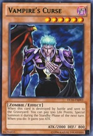 Vampire's Curse (Green) (DL16-EN003) - Duelist League Promo Unlimited - Premium Yugioh Single from Konami - Just $0.57! Shop now at Game Crave Tournament Store