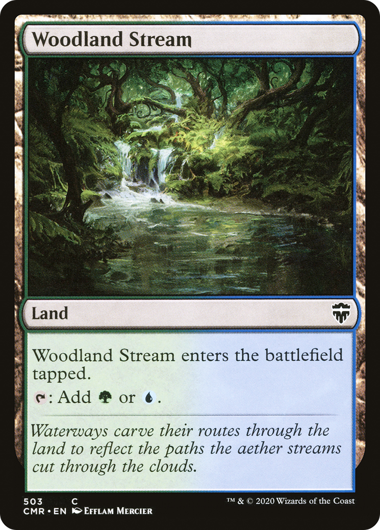 Woodland Stream (CMR-503) - Commander Legends - Premium MTG Single from Wizards of the Coast - Just $0.08! Shop now at Game Crave Tournament Store